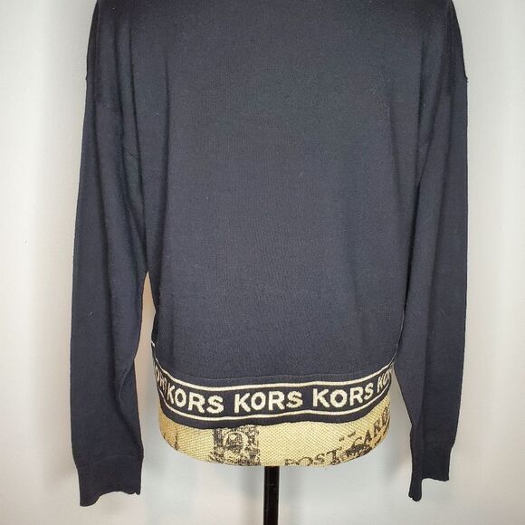 NWT Michael Kors Crew Neck Cropped Sweater Size M - Picture 8 of 11